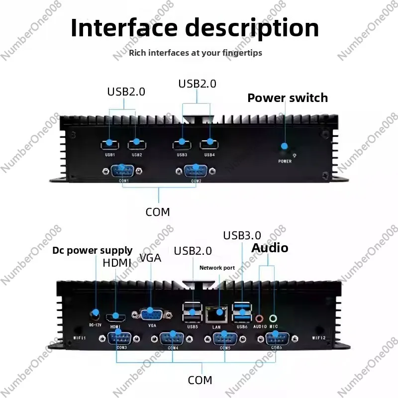 12. Nesil Core I5/i7 Çift LAN  - Fanless Industrial Pc Rs485 Core I7 incelemesi ve fiyatı